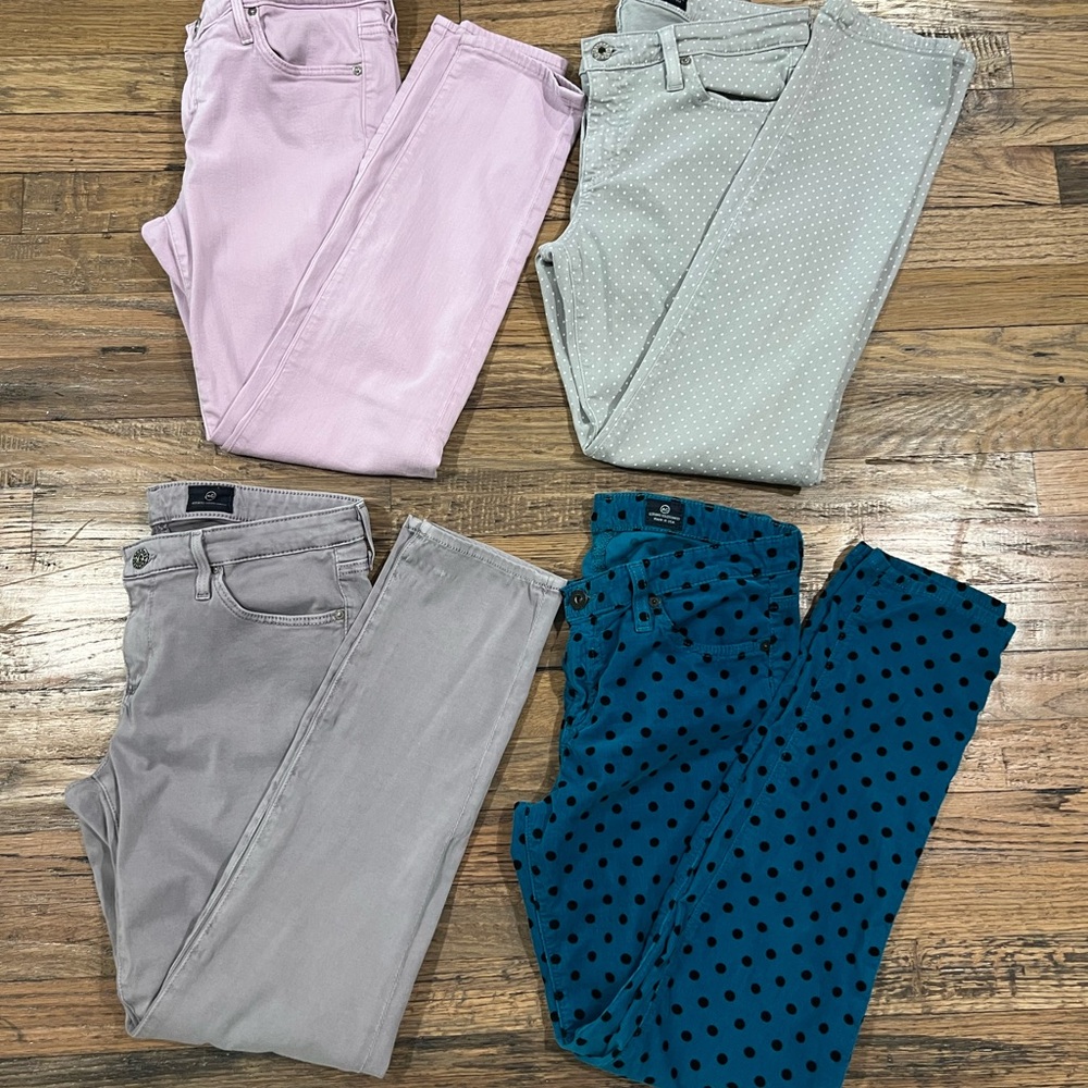 Set of Four AG Jeans in Various Colors